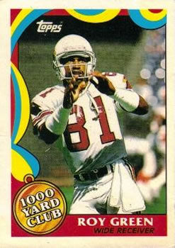#15 Roy Green - Phoenix Cardinals - 1989 Topps Football - 1000 Yard Club