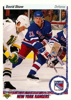 #15 David Shaw - New York Rangers - 1990-91 Upper Deck Hockey