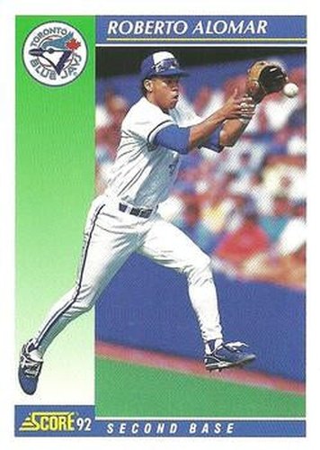 #15 Roberto Alomar - Toronto Blue Jays - 1992 Score Baseball