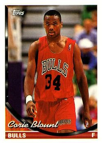 #15 Corie Blount - Chicago Bulls - 1993-94 Topps Basketball