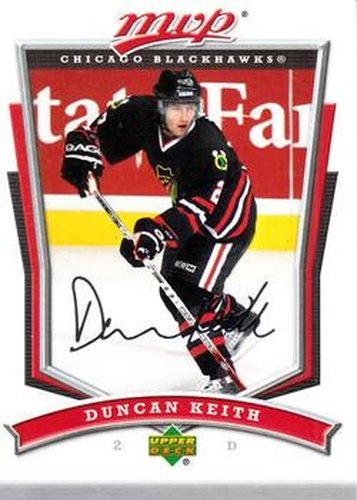 #15 Duncan Keith - Chicago Blackhawks - 2007-08 Upper Deck MVP Hockey