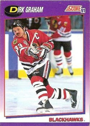 #15 Dirk Graham - Chicago Blackhawks - 1991-92 Score American Hockey