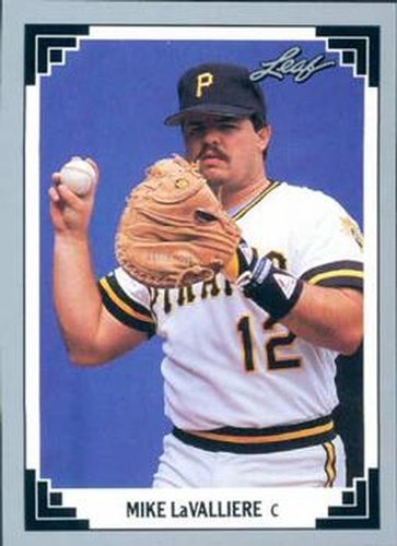 #15 Mike LaValliere - Pittsburgh Pirates - 1991 Leaf Baseball