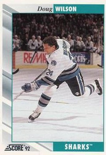 #15 Doug Wilson - San Jose Sharks - 1992-93 Score USA Hockey