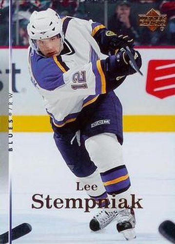 #15 Lee Stempniak - St. Louis Blues - 2007-08 Upper Deck Hockey