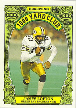 #15 James Lofton - Green Bay Packers - 1986 Topps Football - 1000 Yard Club