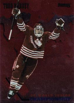 #15 Todd Harvey Canada - 1993-94 Donruss Hockey - 1994 World Junior Championship Canada