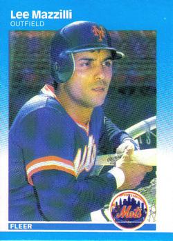 #15 Lee Mazzilli - New York Mets - 1987 Fleer Baseball