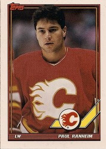 #15 Paul Ranheim - Calgary Flames - 1991-92 Topps Hockey