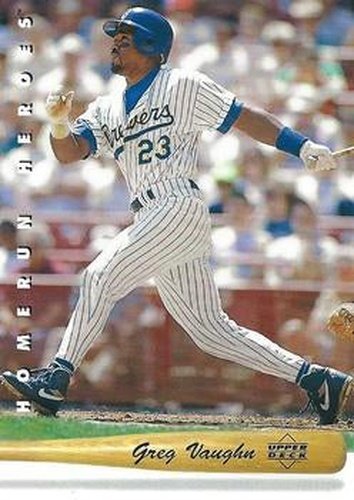 #HR15 Greg Vaughn - Milwaukee Brewers - 1993 Upper Deck Baseball - Home Run Heroes