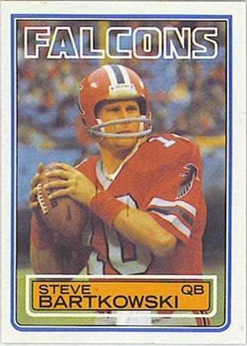 #15 Steve Bartkowski - Atlanta Falcons - 1983 Topps Football