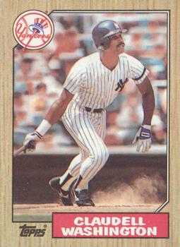 #15 Claudell Washington - New York Yankees - 1987 Topps Baseball