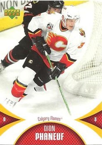 #15 Dion Phaneuf - Calgary Flames - 2006-07 Upper Deck Mini Jersey Hockey