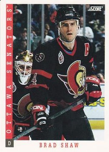 #15 Brad Shaw - Ottawa Senators - 1993-94 Score Canadian Hockey