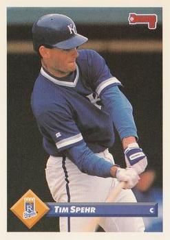 #15 Tim Spehr - Kansas City Royals - 1993 Donruss Baseball