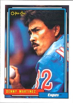 #15 Denny Martinez - Montreal Expos - 1992 O-Pee-Chee Baseball