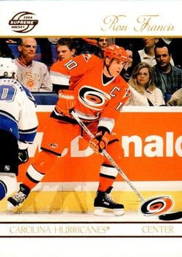 #15 Ron Francis - Carolina Hurricanes - 2003-04 Pacific Supreme Hockey