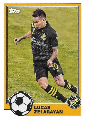 #T81-15 Lucas Zelarayan - Columbus Crew SC - 2021 Topps MLS Soccer - 1981 Throwback