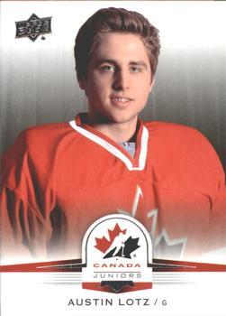#15 Austin Lotz - Canada - 2014-15 Upper Deck Team Canada Juniors Hockey