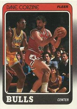 #15 Dave Corzine - Chicago Bulls - 1988-89 Fleer Basketball