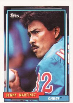 #15 Denny Martinez - Montreal Expos - 1992 Topps Baseball