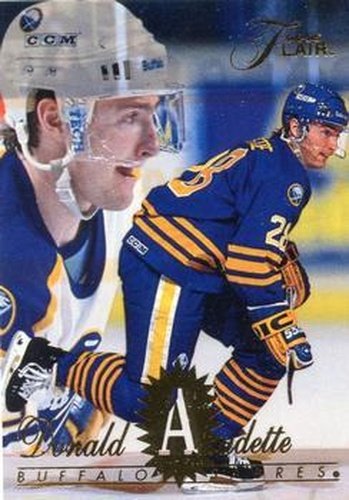 #15 Donald Audette - Buffalo Sabres - 1994-95 Flair Hockey