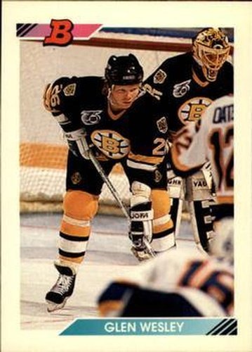 #15 Glen Wesley - Boston Bruins - 1992-93 Bowman Hockey