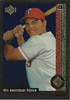 #15 Ivan Rodriguez - Texas Rangers - 1998 Upper Deck - 10th Anniversary Preview Baseball