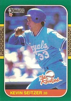 #15 - Kevin Seitzer - Kansas City Royals - 1987 Donruss The Rookies Baseball