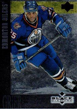 #15 Mike Grier - Edmonton Oilers - 1996-97 Upper Deck Black Diamond Hockey