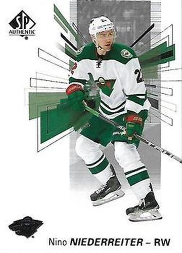 #15 Nino Niederreiter - Minnesota Wild - 2016-17 SP Authentic Hockey