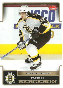 #15 Patrice Bergeron - Boston Bruins - 2006-07 Fleer Hockey