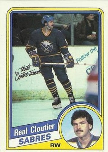 #15 Real Cloutier - Buffalo Sabres - 1984-85 Topps Hockey