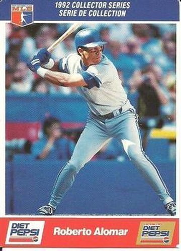 #15 Roberto Alomar - Toronto Blue Jays - 1992 Diet Pepsi Baseball
