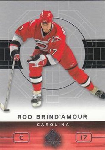 #15 Rod Brind'Amour - Carolina Hurricanes - 2002-03 SP Authentic Hockey