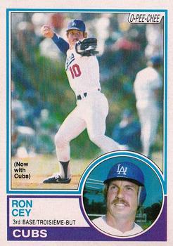 #15 Ron Cey - Chicago Cubs - 1983 O-Pee-Chee Baseball
