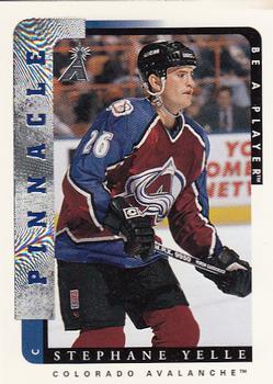 #15 Stephane Yelle - Colorado Avalanche - 1996-97 Pinnacle Be a Player Hockey