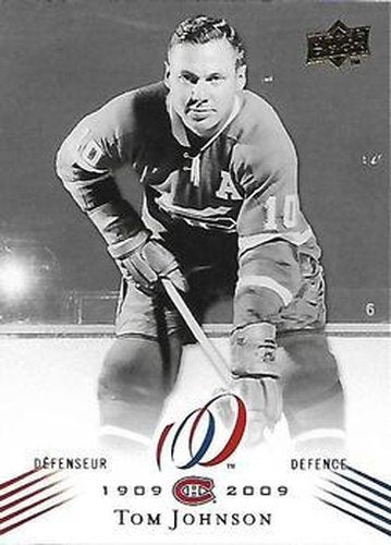 #15 Tom Johnson - Montreal Canadiens - 2008-09 Upper Deck Montreal Canadiens Centennial Hockey