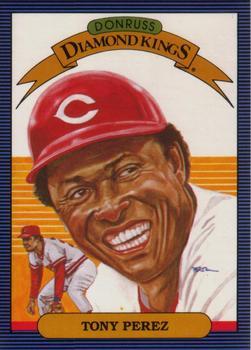 #15 Tony Perez - Cincinnati Reds - 1986 Leaf Baseball