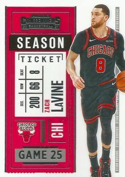 #15 Zach LaVine - Chicago Bulls - 2020-21 Panini Contenders Basketball