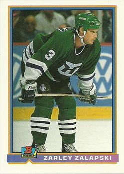 #15 Zarley Zalapski - Hartford Whalers - 1991-92 Bowman Hockey