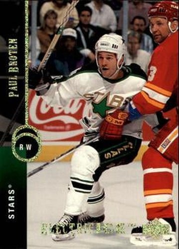 #15 Paul Broten - Dallas Stars - 1994-95 Upper Deck Hockey - Electric Ice