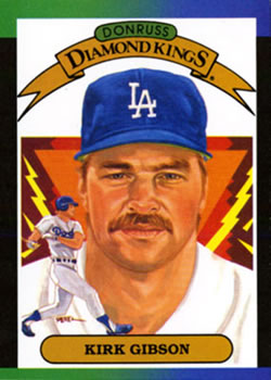 #15 Kirk Gibson - Los Angeles Dodgers - 1989 Donruss Baseball