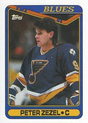 #15 Peter Zezel - St. Louis Blues - 1990-91 Topps Hockey