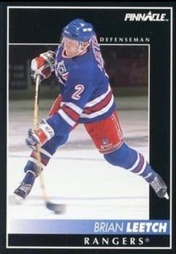 #15 Brian Leetch - New York Rangers - 1992-93 Pinnacle Canadian Hockey
