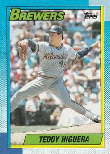 #15 Teddy Higuera - Milwaukee Brewers - 1990 Topps Baseball