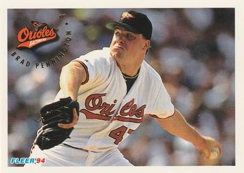 #15 Brad Pennington - Baltimore Orioles - 1994 Fleer Baseball