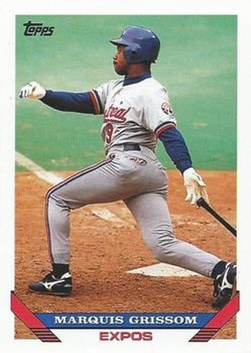 #15 Marquis Grissom - Montreal Expos - 1993 Topps Baseball