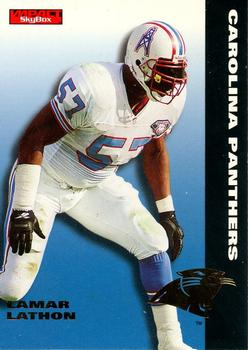 #15 Lamar Lathon - Carolina Panthers - 1995 SkyBox Impact Football
