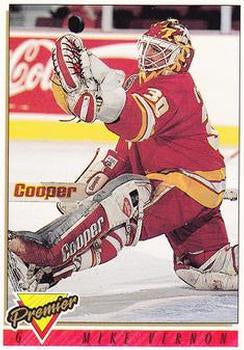 #15 Mike Vernon - Calgary Flames - 1993-94 Topps Premier Hockey